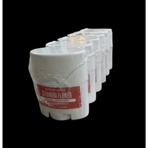 6 x Schmidt's Geranium Sensitive Skin Natural Deodorant Travel Size 0.7oz